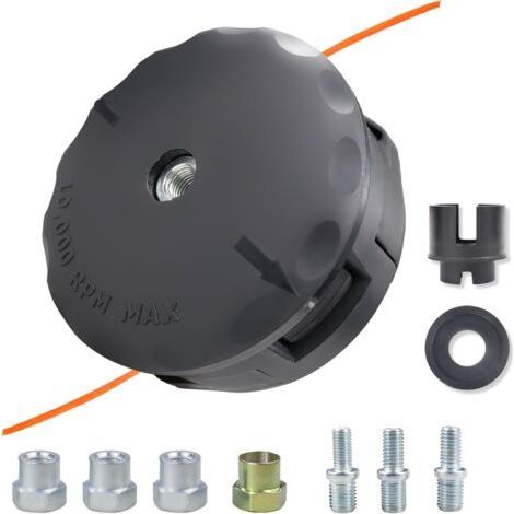 Schneidkopf für Freischneider – Zubehör mit Tap & Go-System M10 x 1,25 – Universelle Fadenspule (1/5)