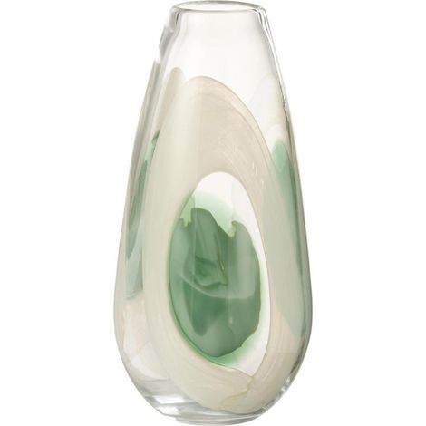 Vase Design en Verre "Livy" 37cm Multicolore