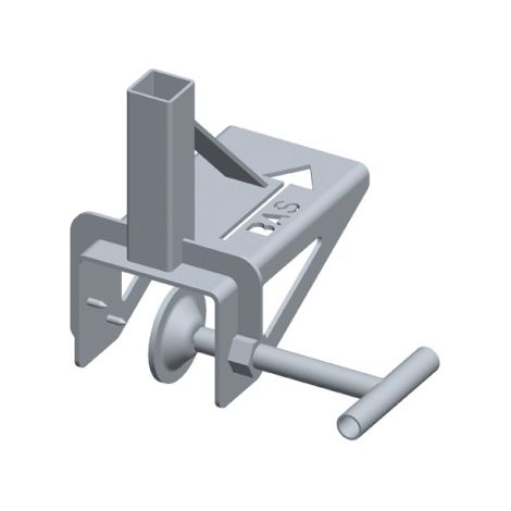 Support sur chevron pour potelet carré 30x30 réf. 020137-020139 - DIMOS - 250 mm