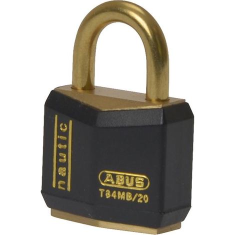 T84MB/20mm Black Rustproof Padlock Carded (1/3)