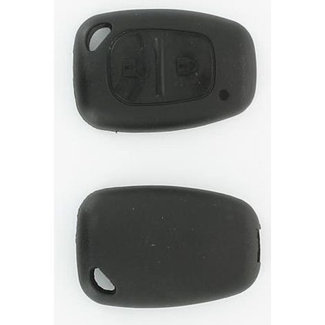 COQUE CLE ADAPTABLE POUR RENAULT 2 BOUTONS LAME CRANTEE KEYSKAR