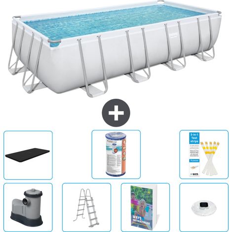 Bestway Bestway Power Steel Rectangulaire - 549x274x122 cm - 8-pièces  S622 (1/3)