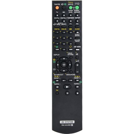 Télécommande de remplacement pour système récepteur AV et téléviseur Sony RM-AAU060 (1/5)