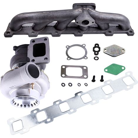 Abgaskrümmer T3 GT3582 Turbolader für Nissan Safari Patrol 4.2L TD42 TB42 TB45Abgaskrümmer T3 GT3582 Turbolader für Nissan Safari Patrol 4.2L TD42 TB42 TB45 (1/5)