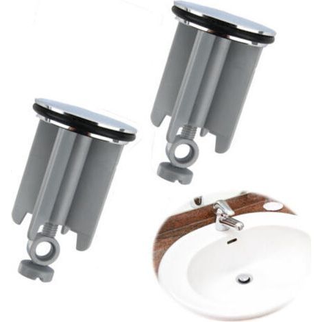 [JAMAIS UTILISÉ] Bouchon de Lavabo Universel 40 mm, Bonde de Vidange Réglable pour Évier de Salle de Bain, Cuisine, Bidet - Hauteur Ajustable, Étanche, Facile à Installer, 2 Pièce (1/4)