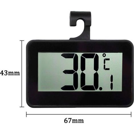 Thermometre Electronique - Ecran Numerique Grand Format - Pour Refrigerateur Domestique - 2 Unites (1/4)