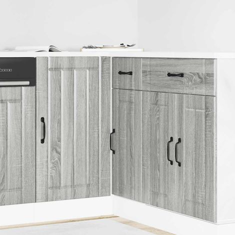 Meuble bas de cuisine Lucca-Meuble de rangement de cuisine sonoma gris bois d'ingénierie 386904 (1/5)