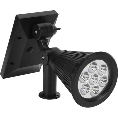 Luminaire, contrôle de la lumière intelligent réglable 5.5V lampe de pelouse noire étanche, chemin pour jardin de pelouse de cour(White light) (1/5)