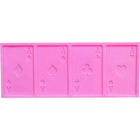 Poker-Keks-Kuchen-Silikonform, Spielkarten, Schokoladenfondant, DIY-Bastelform (1/5)