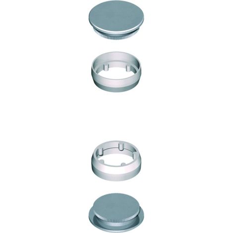 Bouchons d'extrémité paire LA CROISÉE DS DS6958-P pour DIVA V & VI Acier inox brossé (1/3)