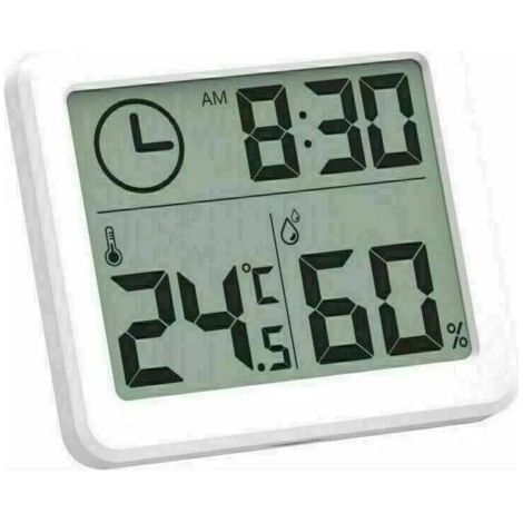 Thermomètre-hygromètre numérique d'intérieur haute précision, appareil portable de mesure de l'humidité et de la température pour la maison et le bureau. (1/4)
