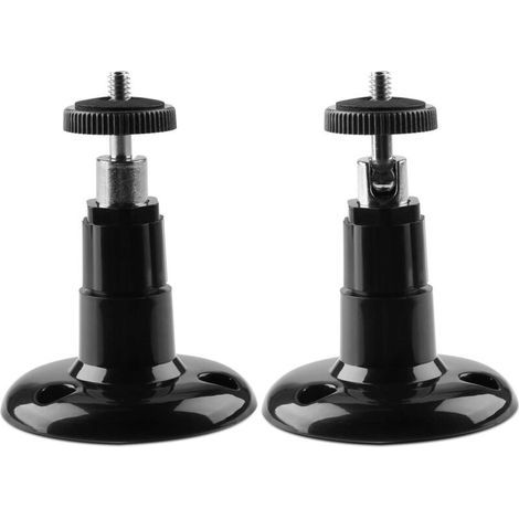 (2er-Pack) Wandhalterung für Sicherheitskameras im Innen- und Außenbereich, verstellbare Deckenhalterung für Arlo, Arlo Pro und andere kompatible Modelle (Schwarz) (1/4)