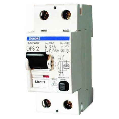 FI-INTERRUPTEUR DOEPKE DFS2 040-2-A/0,03 DISJONCTEUR DIFFÉRENTIEL 4014712069343 09134601