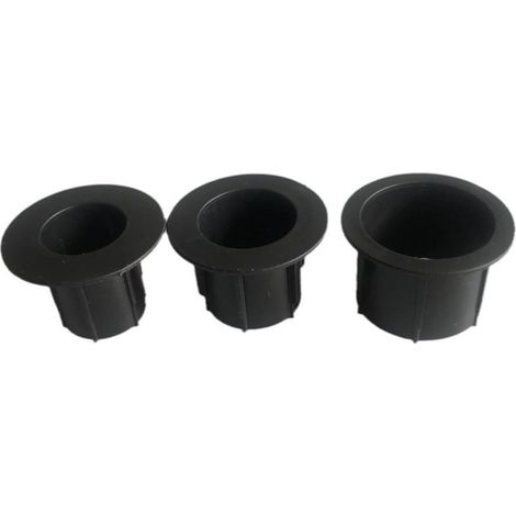 Ensemble de trous de parasol de terrasse avec œillets noirs pour arbres de parasol de 28 à 48 mm, pour table de bistrot, remplissage de table d'extérieur (1/5)
