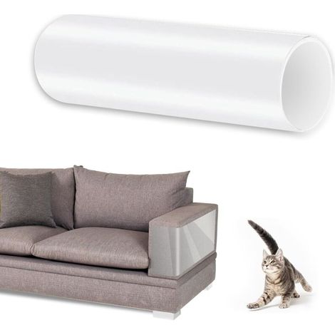 Cat Anti Scratch Tape Scratch Protection, 20 cm x 3m Chat Anti Griffe Sticker Transparent Ruban adhésif Anti-Rayures pour Dressage de Chat pour Canapé, Porte, Table, Meubles
