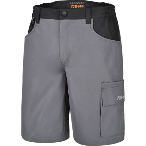 Beta 7821SG Bermuda da lavoro elasticizzati grigi - XL