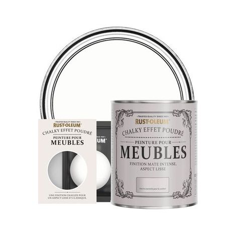 Peinture pour Meubles Chalky - Craie Blanche (1/3)