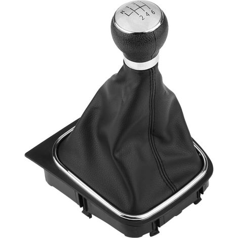Kit completo di cuffie per pomello del cambio a 6 marce Yctze per Mazda 6 MK5 MK6 2005-2014, realizzato in ABS di alta qualità e pelle PU, finemente lavorato, facile da montare. (1/5)