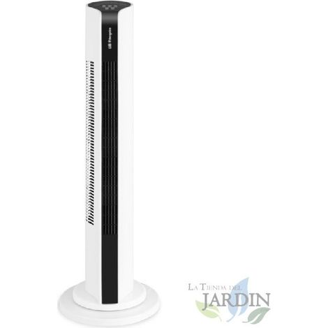 Ventilateur tour Orbegozo TWM1000, 3 vitesses, écran tactile, télécommande, 50W