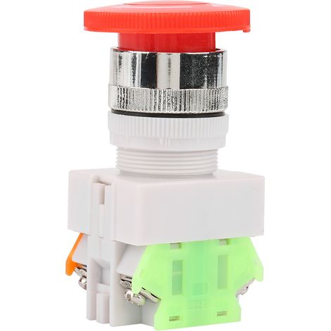 Selbstverriegelnder Not-Aus-Pilz-Drucktaster, 22-mm-Anschluss, LAY37-11ZS (1/5)