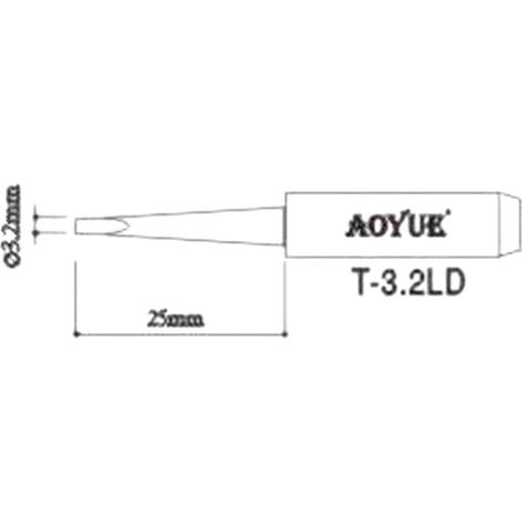 AOYUE T3,2LD repuesto punta soldador (1/2)
