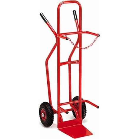 PROVOST - Diable porte-bouteille en acier - Roues pneumatiques - Pour bouteilles de gaz (B30, B50, B84)