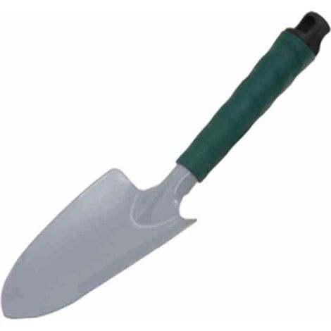 Blumenkelle Griff grün, Wechselstiel Hammerschlag-anthrazit