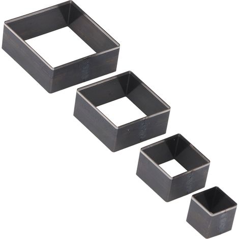 matrices de perforation pour cuir en acier allié 48 38 28 18 mm - Moulage polyvalent pour la découpe du cuir, du tissu et de la pâte à modeler. (1/5)
