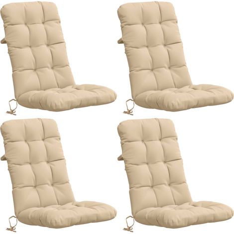Cojines para Sillas de Respaldo Alto en 4 Piezas VIANEN 4 pcs vidaXL