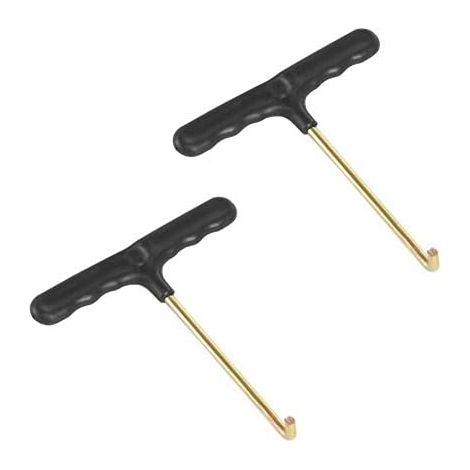 Trampoline ressort Tirer l'outil T-crochet, Outils de trampoline Tente T-crochet Peg Extracteur saut Tirer, Puller 2pcs -