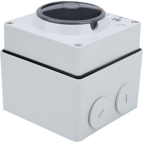 Wasserdichter Außenschalter mit Trennfunktion, staubdicht, Drehschalter mit Ein/Aus-Anzeige, 250 V (4P32A) (1/5)