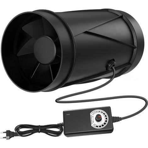 Ventilateur De Canalisation - 150 Mm - 587 M3/H - Pour Serre Cave Atelier - Réglable Sans Étapes - 19 W (1/5)