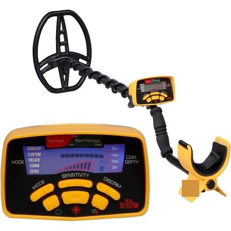 Détecteur de métaux pour adultes Détecteur de métaux professionnel MD 6450 avec affichage numérique Light Gold Digger Underground Long Range Étanche professionnelle améliorée de plus grande précision (1/5)