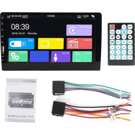 Autoradio stéréo Bluetooth 9 pouces, lecteur MP5 simple Din 9008