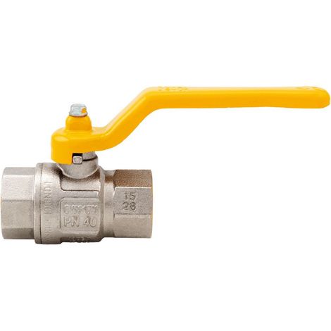 Valvola a sfera per gas con leva - Specifiche: 3/4' FF