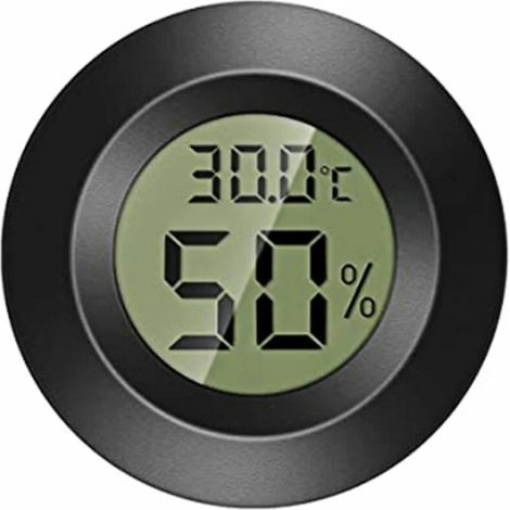 Compteur électronique circulaire de température et d'humidité Compteur électronique de température et d'humidité pour reptiles Thermomètre de boîte d'escalade en boîte acrylique (1/5)
