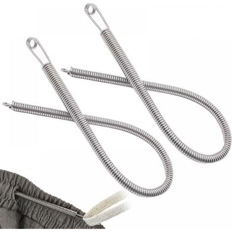 Packung mit 2 Ersatzclips für 9,5 cm lange, federbelastete Nadeleinfädler für Kordelzüge mit einem einzelnen Nadeleinfädler (1/5)