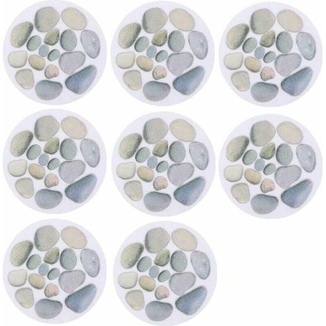 Autocollants de Baignoire antidérapants Autocollants antidérapants Baignoire Douche Autocollants Antidérapants Stickers Imperméable pour escaliers Salle de Douche Fontainebleau 8 Pièces (1/5)