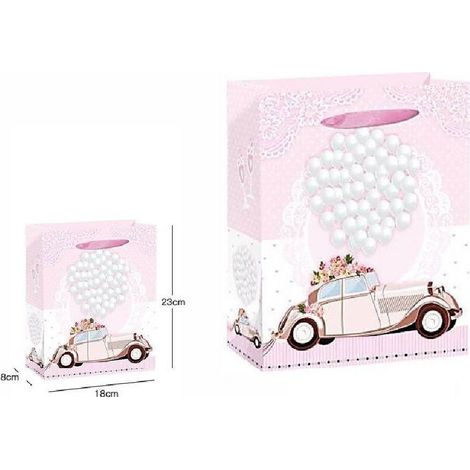 Trade Shop - 3 BUSTE BUSTA DA REGALATION 18X23X8CM MATRIMONS NACHRICHTEN 63976 VARIES FANTASIE - (1/2)
