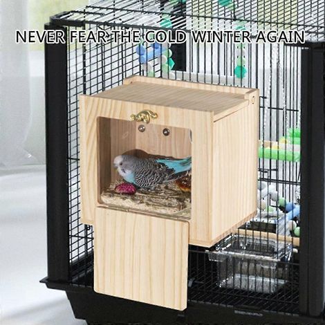 Nid d'oiseau, abri pour cage à perroquets, nid pour cage de petite taille, décorations pour cage à oiseaux (1/4)