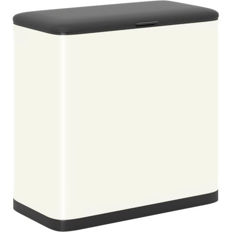 8L Hanging Kitchen Trash Bin with Lid and Removable Inner Bucket for Cabinet Door, Under Sink, Office Use