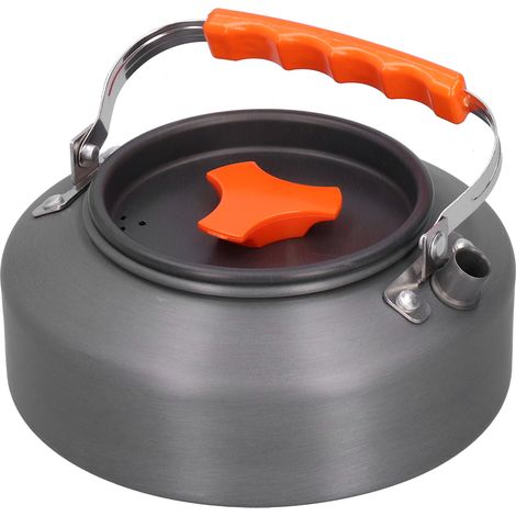 1,1-Liter-Wasserkocher aus Aluminiumlegierung, tragbar, für Tee, Kaffee und Camping. (1/5)