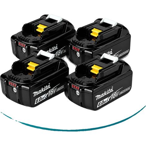 Batterie rechargeable, capacité de 6,0 Ah, compatible avec les outils 18V LXT, Pack de 6Ah X4, 18V-a (1/2)