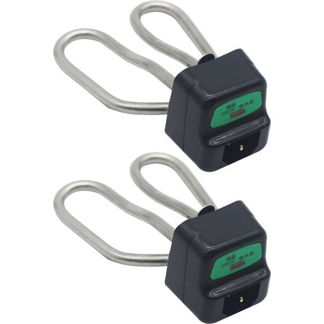 2 éléments chauffants en acier inoxydable 304 pour bouilloire, avec protection contre la surchauffe.