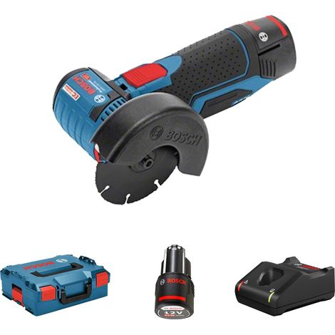 Bosch GWS 12V-76 Professional - Winkelschleifer - 76 mm - 2 Akkus - 12 V