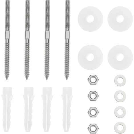 2 Pack Stainless Steel Bathroom Sink Wall Mount Kit M8x110mm (1/5)
