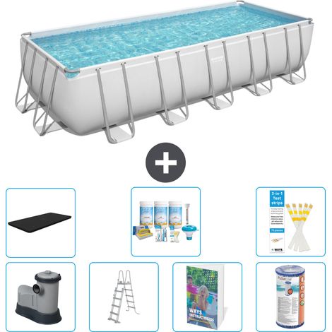 Bestway Power Steel Rechteckig - 640x274x132 cm - 8-teilig S556