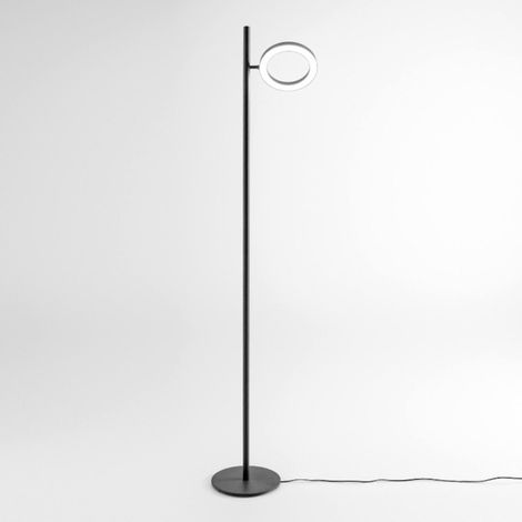 Piantana moderna gea luce gpin31 led alluminio dimmerabile orientabile