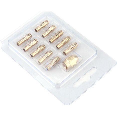 Jeu de Pinces de Mandrin de Perceuse en Cuivre à 4 Mâchoires, Outils de Rotation Précis et Polyvalents pour Mini Meuleuses électriques, plage: 0.5 à 3.2mm, 11 Pièces.