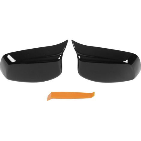 Außenspiegelkappen (links und rechts) – Zierleisten für 5er und 6er BMW E60, E61, E63 und E64 (2003–2007) – ABS-Finish, glänzend schwarz – 51167078360-Crezuo
